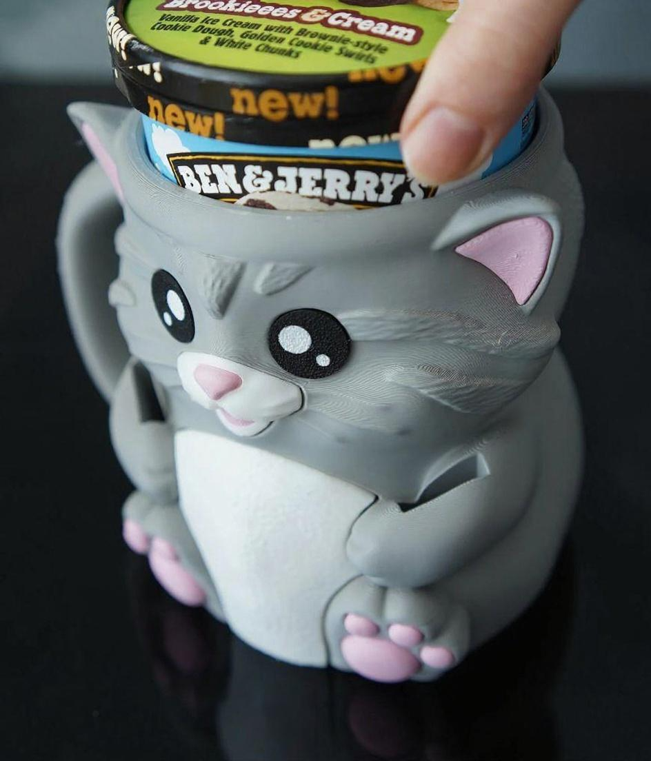 Porta Sorvete Gata Cookie